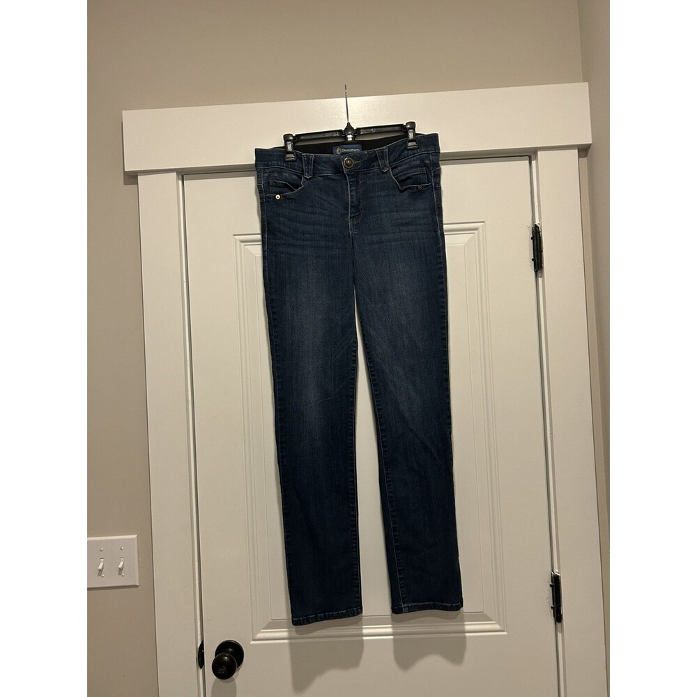 Democracy "Ab" solution High Rise Stretch Slim Jeans Dark Wash Size 8 Modern